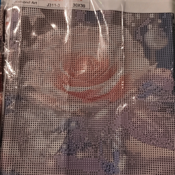 Pink Rose Diamond Art Kit 30x30 - Picture 4 of 4